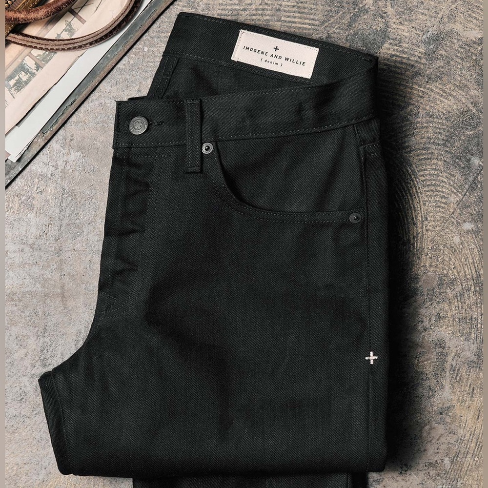 Imogene + Willie Henry Black Rigid Mens SZ 32 Vidalia Mills NWOT